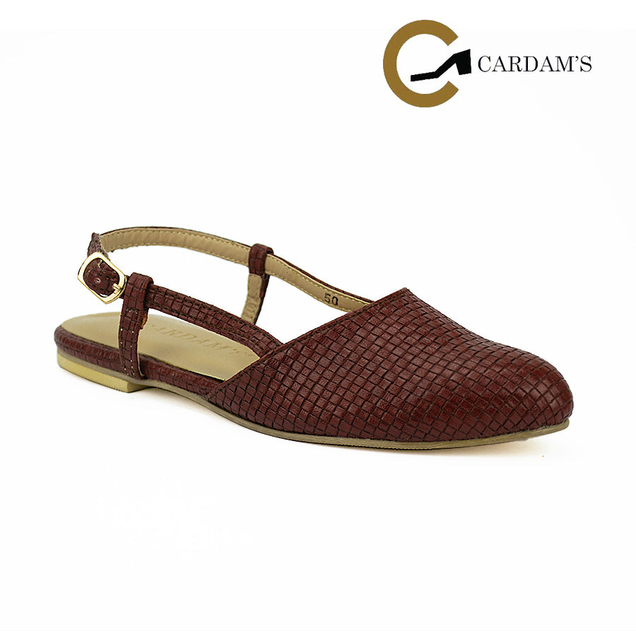 Cardams ECLB CN 00114 Brown/Cream/Tan Women Mules