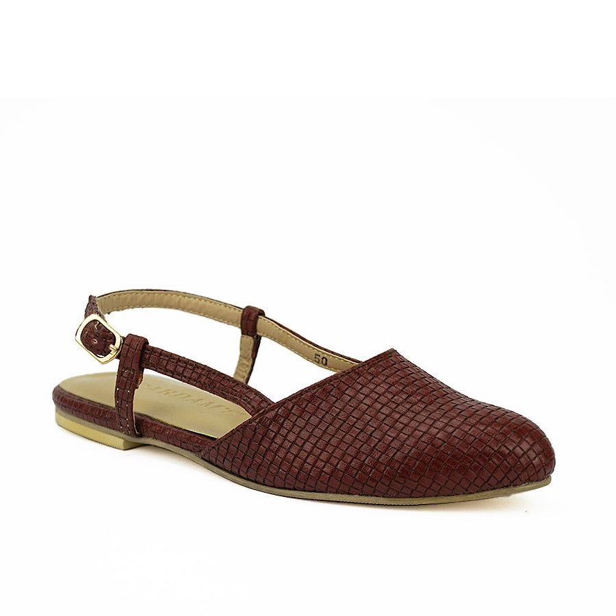 Cardams ECLB CN 00114 Brown/Cream/Tan Women Mules