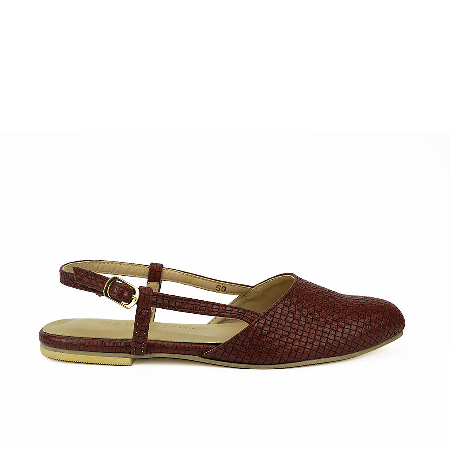 Cardams ECLB CN 00114 Brown/Cream/Tan Women Mules
