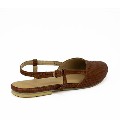 Cardams ECLB CN 00114 Brown/Cream/Tan Women Mules