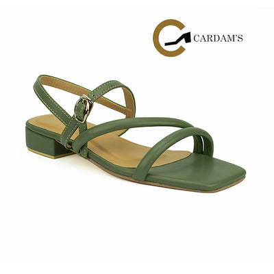Cardams ECLB ED 00128 Beige/Black/Olive Green/Tan/White Women Heeled Sandals