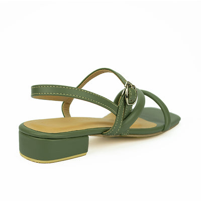 Cardams ECLB ED 00128 Beige/Black/Olive Green/Tan/White Women Heeled Sandals