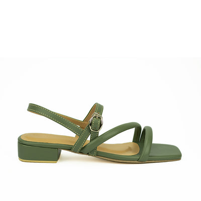 Cardams ECLB ED 00128 Beige/Black/Olive Green/Tan/White Women Heeled Sandals