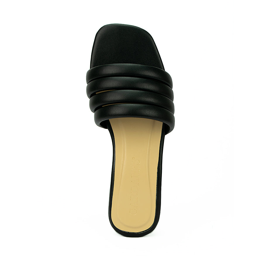 Cardams ECLB ED 00129 Beige/Black/White Women Heeled Sandals