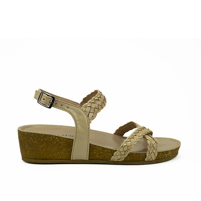 Cardams ECLB EPVS 00098 Beige/Camel Women Wedge