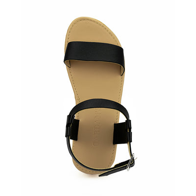 Cardams ECLB LNE 00119 Beige/Black Women Wedge Sandals