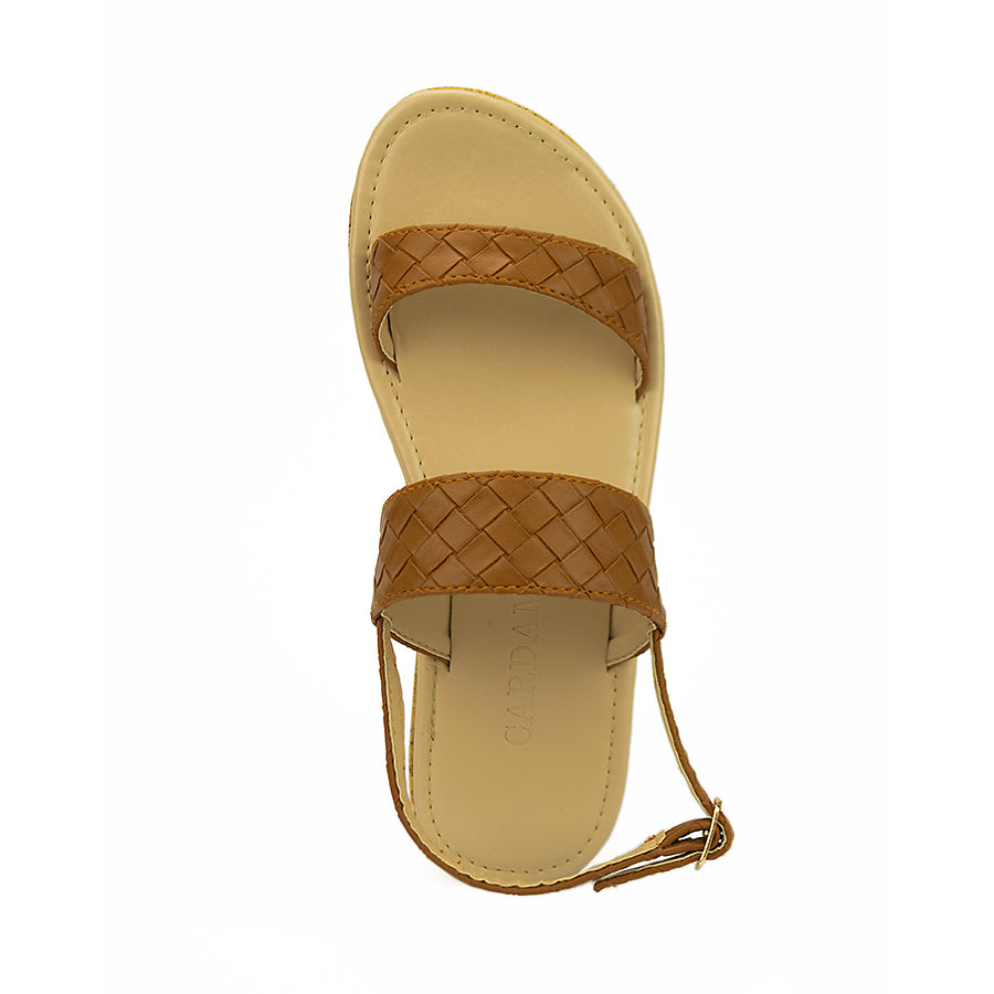 Cardams ECLB LNE 00120 Beige/Silver/Tan Women Wedge Sandals