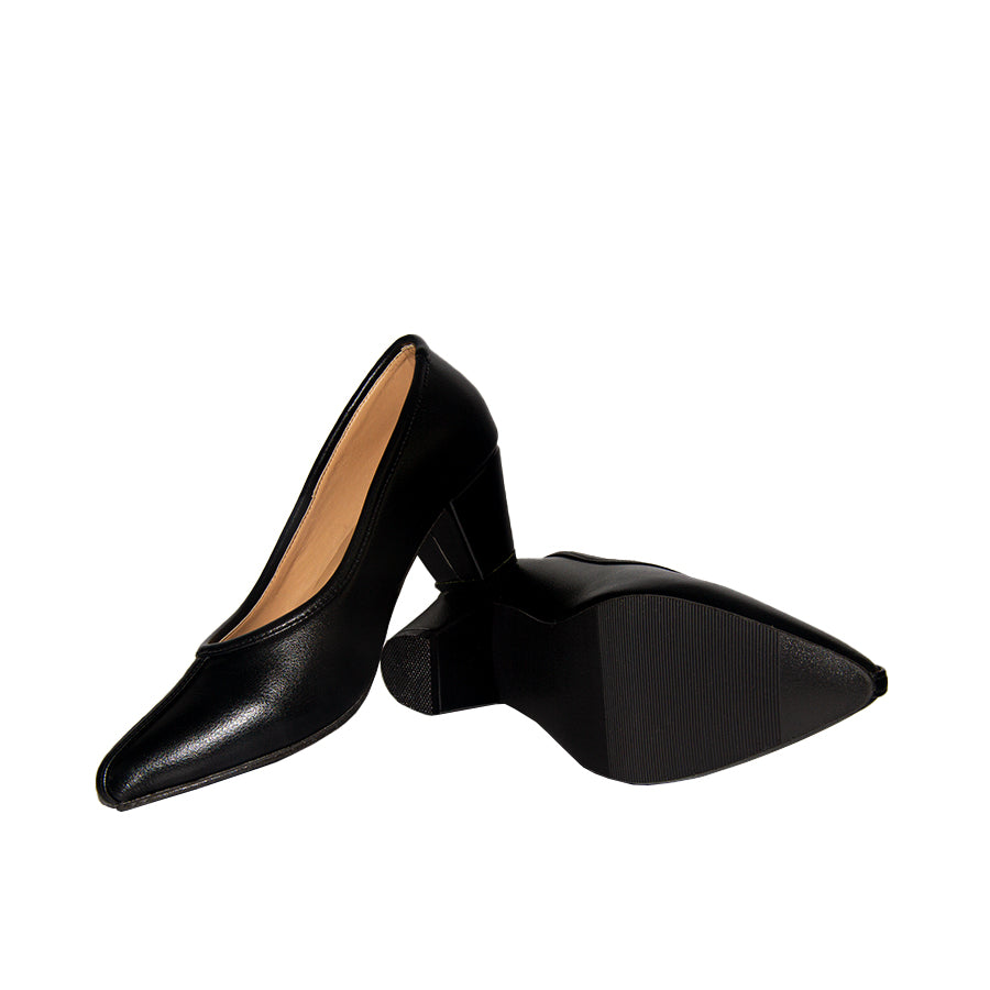 Cardams ECLB MAR 00080 Black/Brown Women Pumps