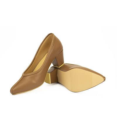 Cardams ECLB MAR 00080 Black/Brown Women Pumps