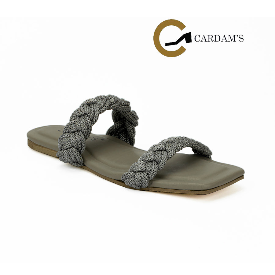 Cardams ECLB ERM 00095 Gray/Light Brown Women Flats