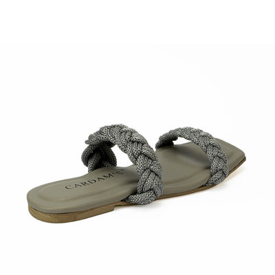 Cardams ECLB ERM 00095 Gray/Light Brown Women Flats