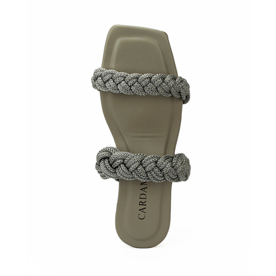 Cardams ECLB ERM 00095 Gray/Light Brown Women Flats