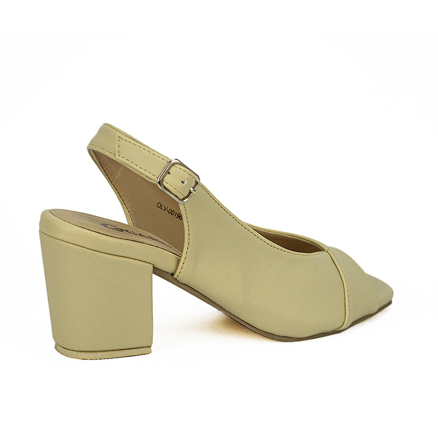 Cardams ECLB RSS 00196 Beige/Black Women Heeled Sandals