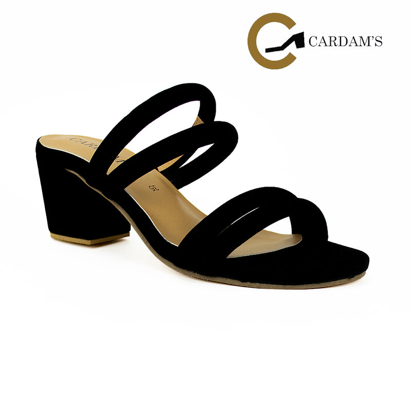 Cardams ECLB RSS 00134 Black/Tan Heeled Sandals