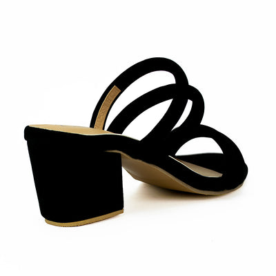 Cardams ECLB RSS 00134 Black/Tan Heeled Sandals