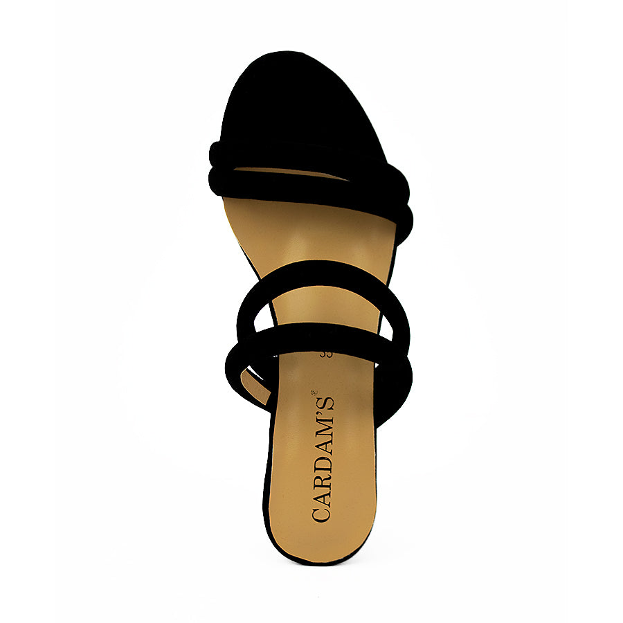 Cardams ECLB RSS 00134 Black/Tan Heeled Sandals