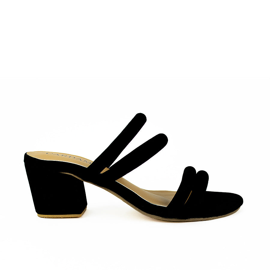 Cardams ECLB RSS 00134 Black/Tan Heeled Sandals