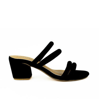 Cardams ECLB RSS 00134 Black/Tan Heeled Sandals