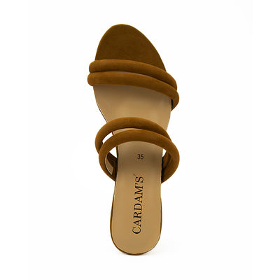 Cardams ECLB RSS 00134 Black/Tan Heeled Sandals