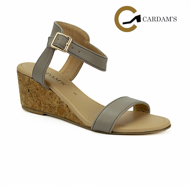 Cardams ECLB RSS 00137 Camel/Taupe Women Wedge Sandals