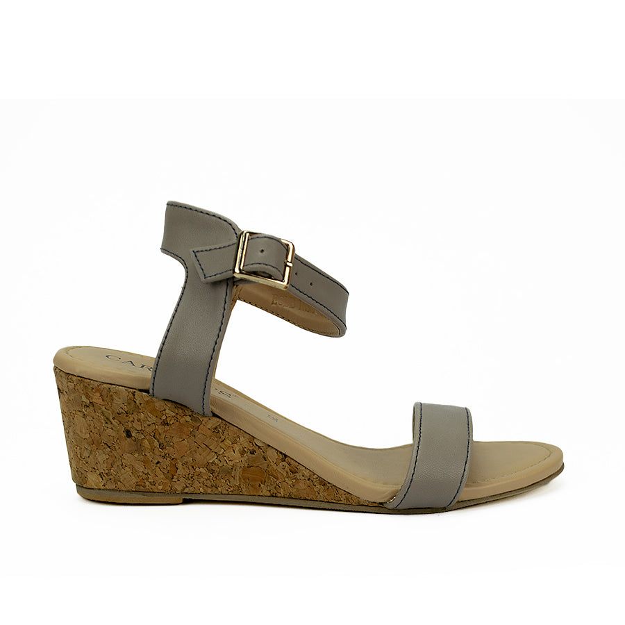 Cardams ECLB RSS 00137 Camel/Taupe Women Wedge Sandals