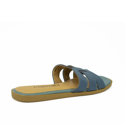 Cardams ECLB WA 00090 Black/Blue/Yellow Women Flats Sandals