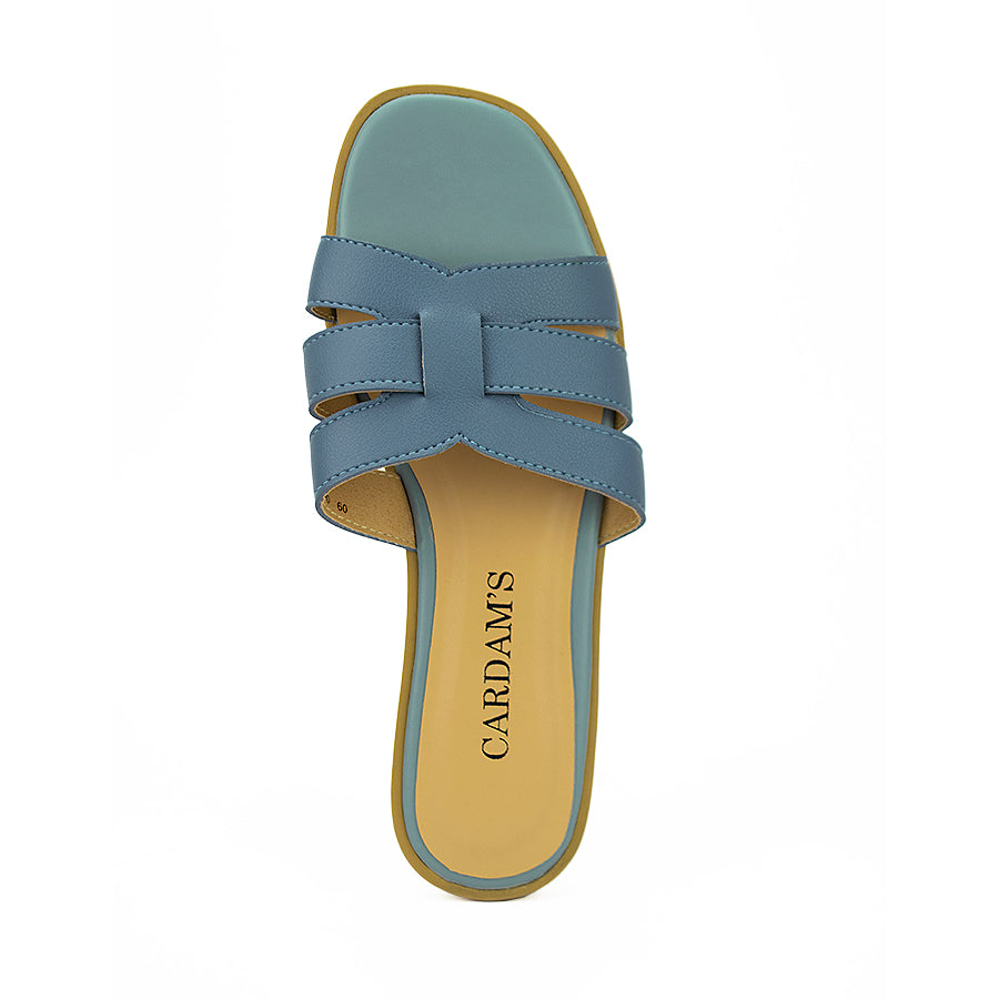 Cardams ECLB WA 00090 Black/Blue/Yellow Women Flats Sandals