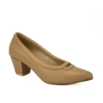 Cardams ECLC MAR 00081 Beige/Black Women Pumps