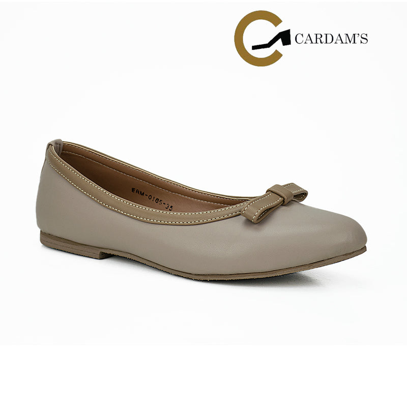 Cardams ECLB ERM 00165 Beige/Dark Gray/Navy Blue/Tan Women Flats