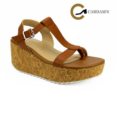 Cardams ECLB LNE 00149 Tan Women Wedge