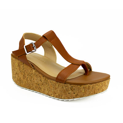Cardams ECLB LNE 00149 Tan Women Wedge