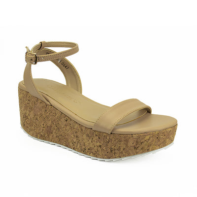 Cardams ECLB LNE 00151 Beige Women Wedge