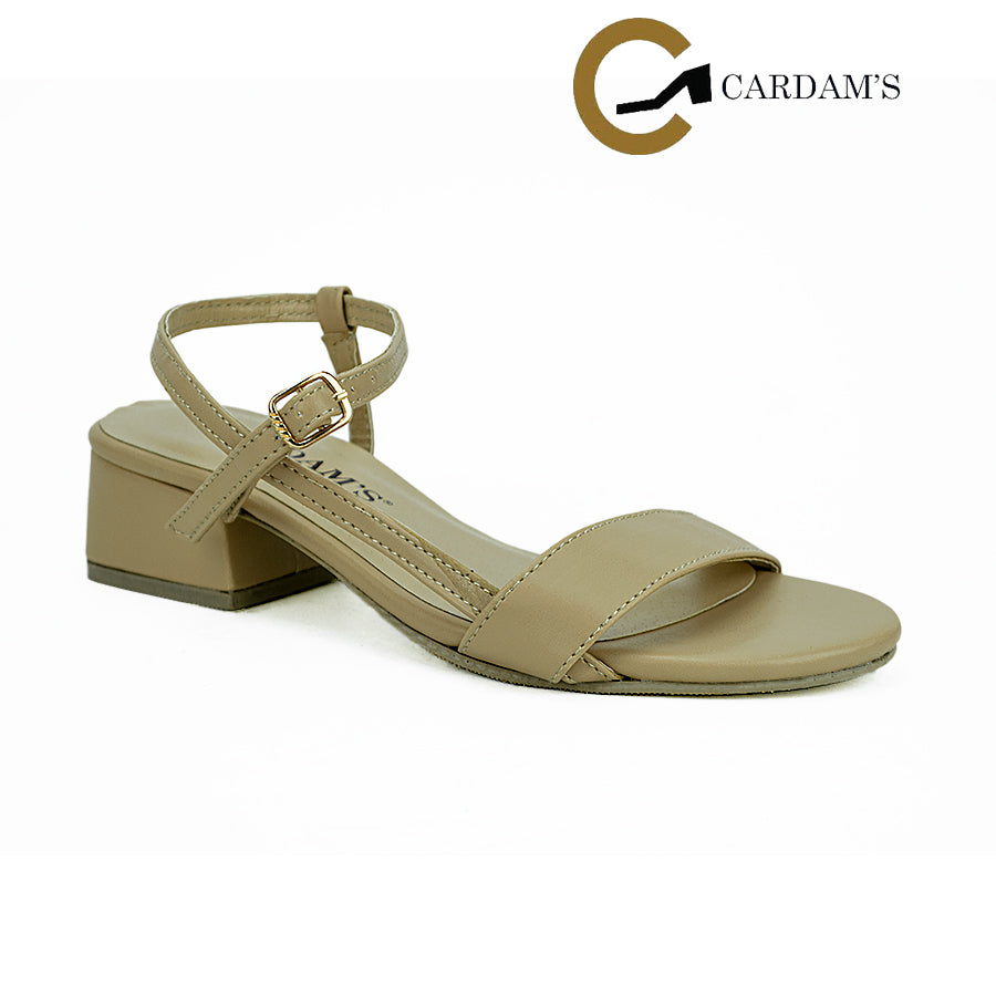 Cardams ECLB LNE 00182 Beige/Brown Heeled Sandals