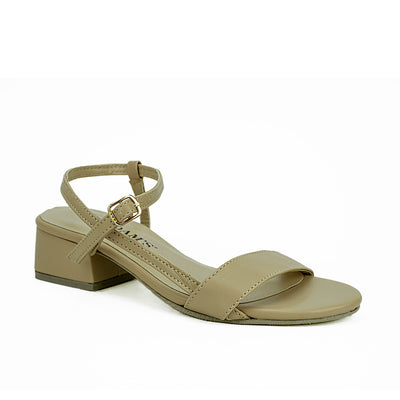 Cardams ECLB LNE 00182 Beige/Brown Heeled Sandals