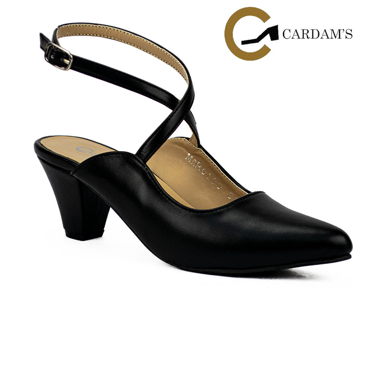 Cardams ECLB MAR 00190 Black/Cream Women Heel Mules
