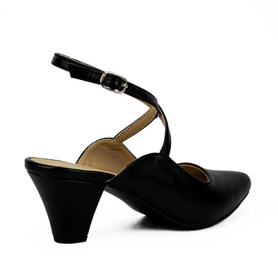 Cardams ECLB MAR 00190 Black/Cream Women Heel Mules