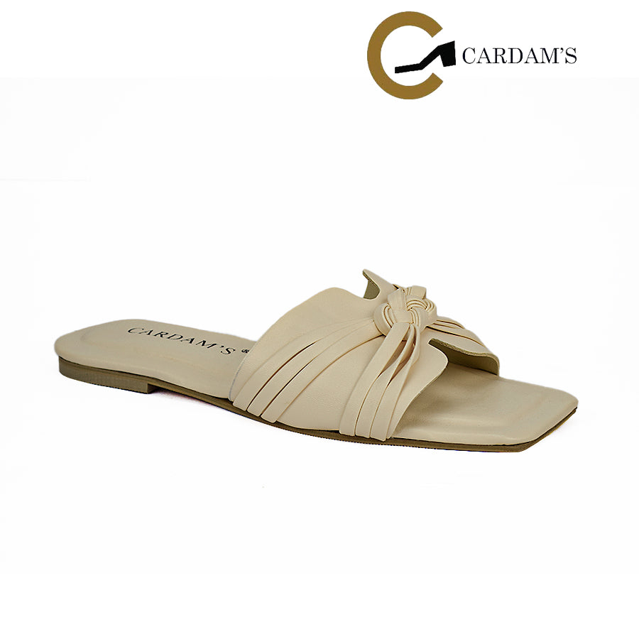 Cardams ECLB  NDM 00167 Black/Cream/White Women Flat Sandals
