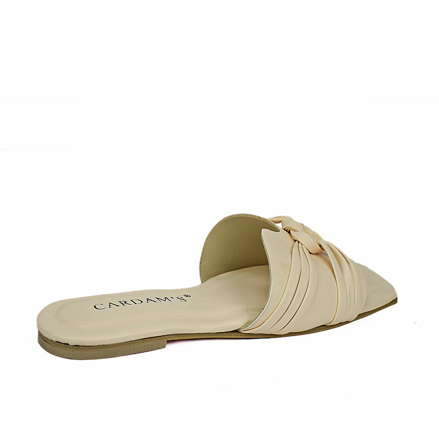 Cardams ECLB  NDM 00167 Black/Cream/White Women Flat Sandals