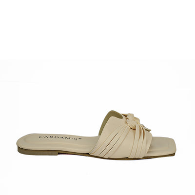 Cardams ECLB  NDM 00167 Black/Cream/White Women Flat Sandals