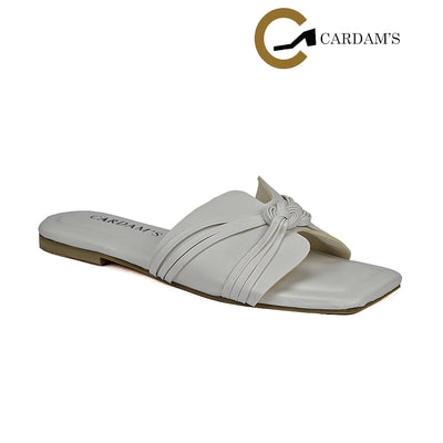 Cardams ECLB  NDM 00167 Black/Cream/White Women Flat Sandals