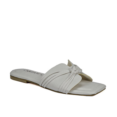 Cardams ECLB  NDM 00167 Black/Cream/White Women Flat Sandals