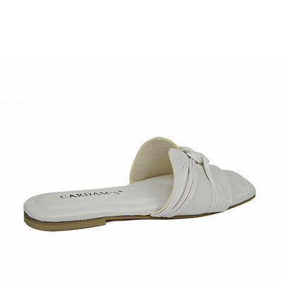 Cardams ECLB  NDM 00167 Black/Cream/White Women Flat Sandals