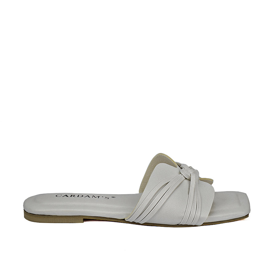 Cardams ECLB  NDM 00167 Black/Cream/White Women Flat Sandals