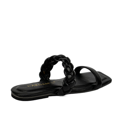 Cardams ECLB  NDM 00169 Beige/Black/Nude Women Flat Sandals