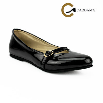 Cardams ECLB RSS 00160 Blk/Tan Women Flat