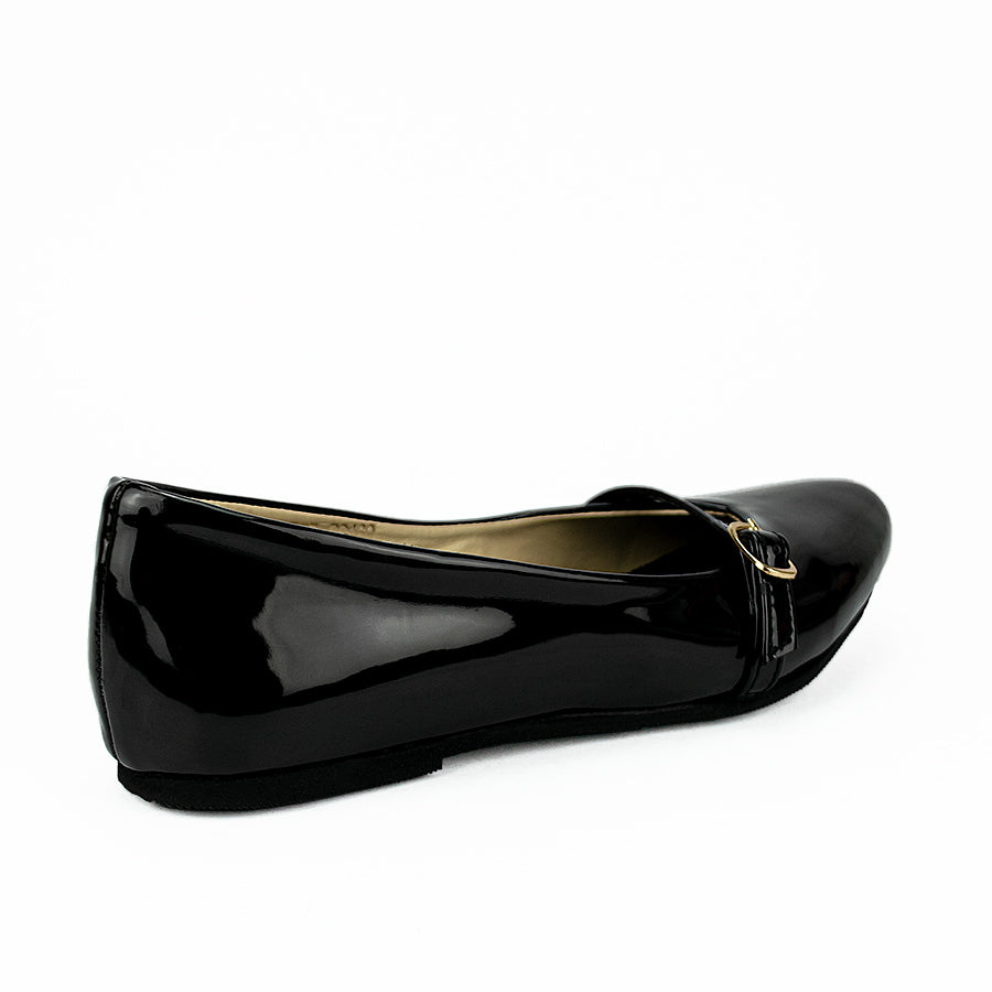 Cardams ECLB RSS 00160 Blk/Tan Women Flat