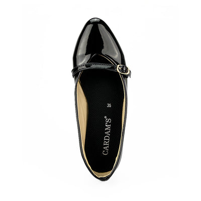 Cardams ECLB RSS 00160 Blk/Tan Women Flat
