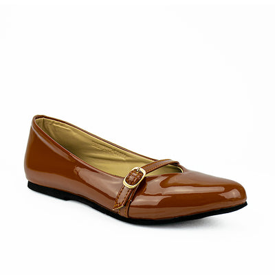Cardams ECLB RSS 00160 Blk/Tan Women Flat