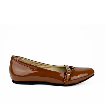 Cardams ECLB RSS 00160 Blk/Tan Women Flat