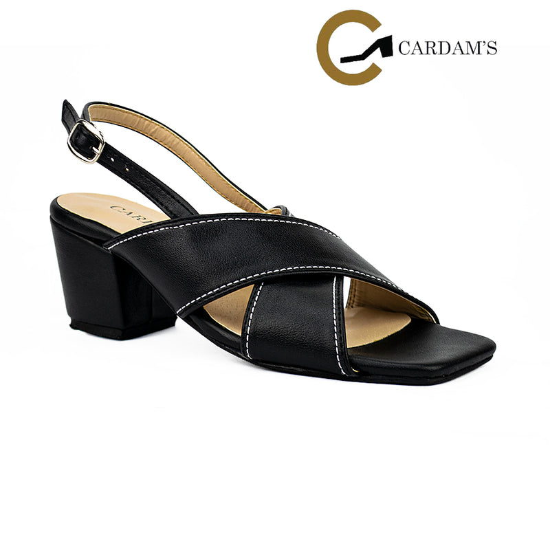 Cardams ECLB RSS 00192 Black/Tan Heeled Sandals